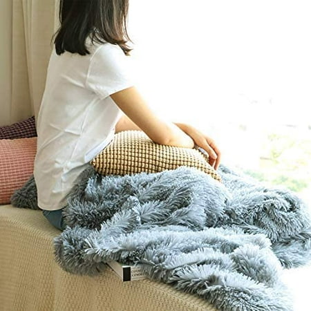 Grey, 50x60 Couch as Gift Home Decor EMME Faux Fur Throw Blanket Fuzzy Soft and Plush Shaggy Fall Throw Blankets for Bed Long Fur Solid Reversible Warm Cozy Luxurious Fluffy Blanket for Sofa Grey, 50x60 Couch as Gift Home Decor EMME Faux Fur Throw Blanket Fuzzy Soft and Plush Shaggy Fall Throw Blankets for Bed Long Fur Solid Reversible Warm Cozy Luxurious Fluffy Blanket for Sofa